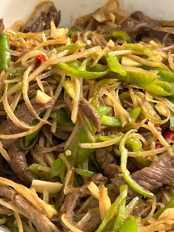 土豆炒肉丝 #life