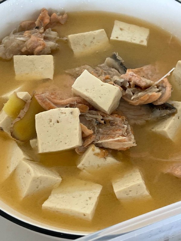 三文鱼骨汤！ #life